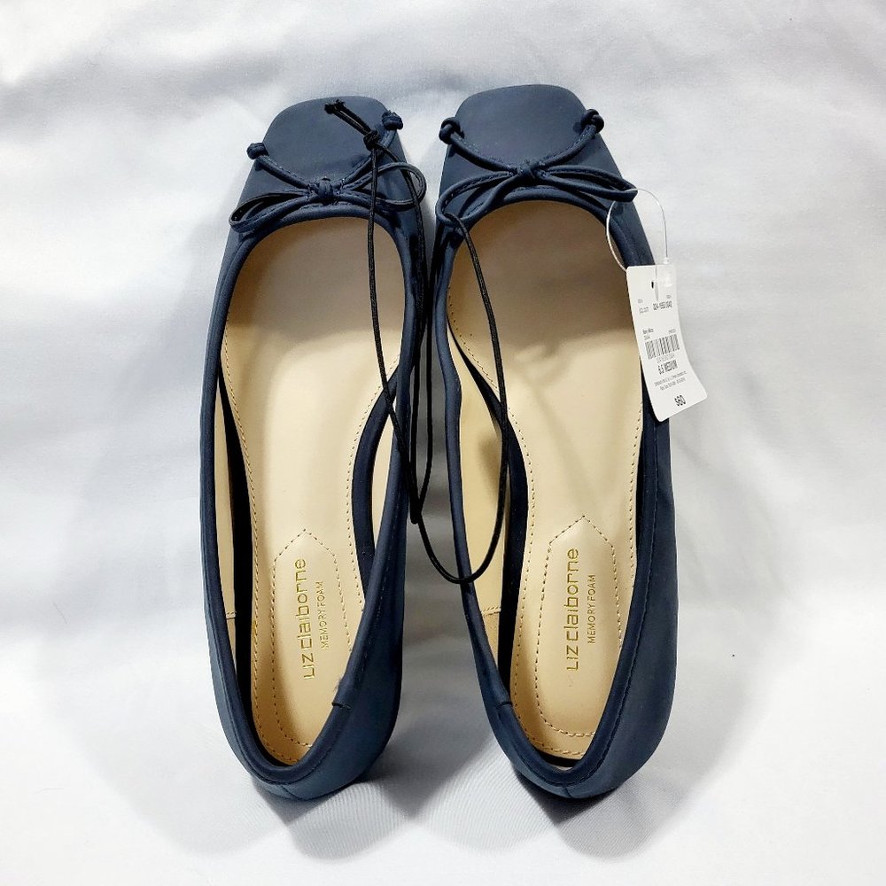 Navy Blue Flat Shoes